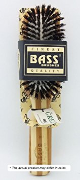 Bass Brushes, Professional Style, Hair Brush, Cushion 100% Wild Boar Bristles, Wood Handle, 1 Hair Brush