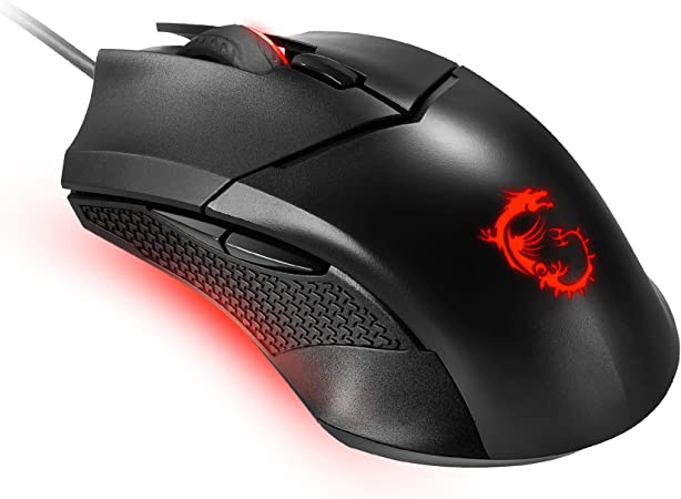 MSI Clutch GM08 4200 DPI Optical Wired Gaming Mouse with Red LED