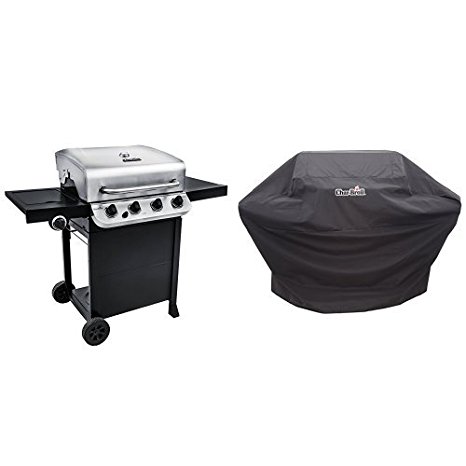 Char-Broil Performance 475 4-Burner Cart Gas Grill- Stainless   Cover