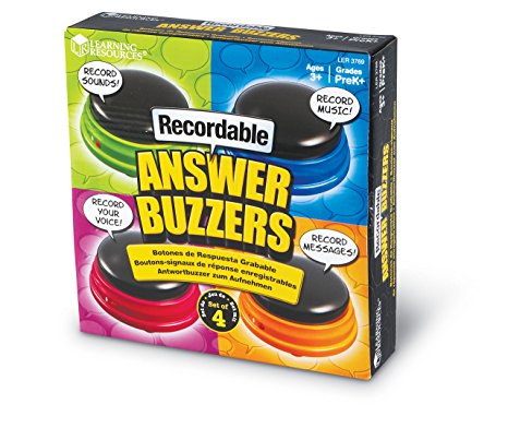 Learning Resources Recordable Answer Buzzers Set of 4