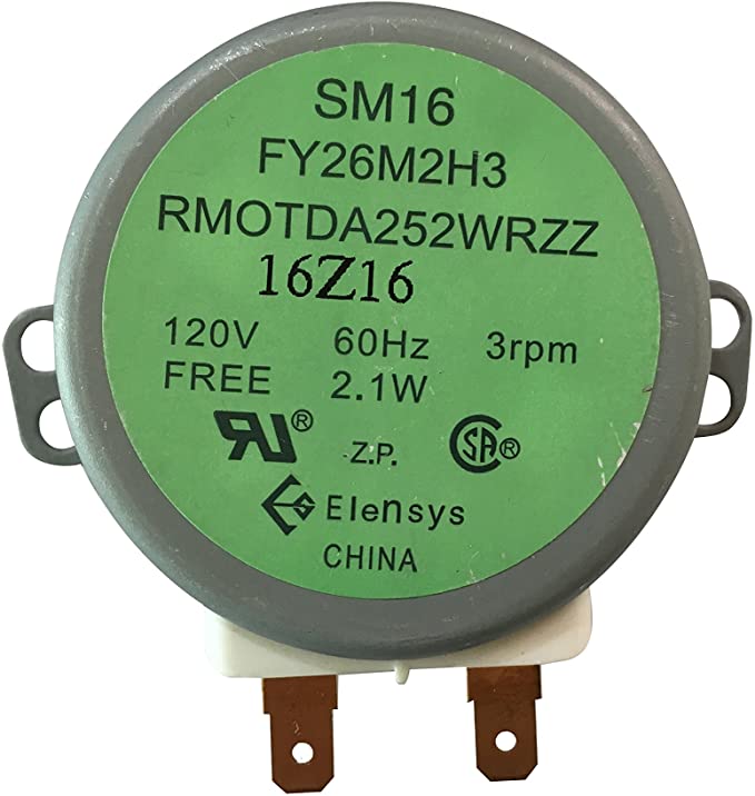OEM Mania Original Elensys EM Replacement RMOTDA252WRZZ Turntable Motor compatible for Sharp Microwave