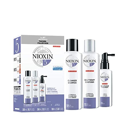 Nioxin Hair System Care Kit, System 5 (Chemically Treated Hair/Normal to Light Thinning), 3 ct.