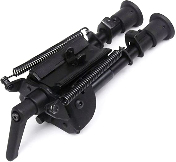 Freelight 6-9 Inch Tactical/Sniper Profile Adjustable Height Swivel Style Bipod Tilting with Built in Podlock