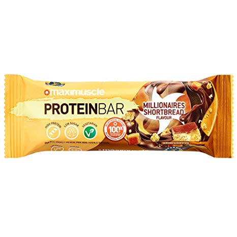 MAXIMUSCLE Protein Bar 55G Millionaire Shortbread, 660 g