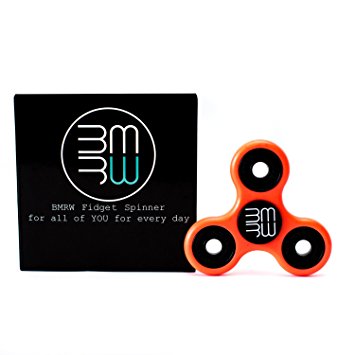 Fidget Spinner by BMRW - Prime Tri Bar Glow in the Dark, EDC Focus, Ideal for ADD, ADHD, Anti - Anxiety, Kids, Adult Toy, Non - 3D Printed. Long Spin Time. Premium Ceramic Bearing. Designed Git Box.