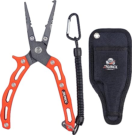 RUNCL Fishing Plier, Fish Lip Gripper Kit, Fishing Remover Extractor, Multi-Function Fishing Tools for Saltwater, Freshwater, Ice Fishing, Premium Fishing Gifts for Men