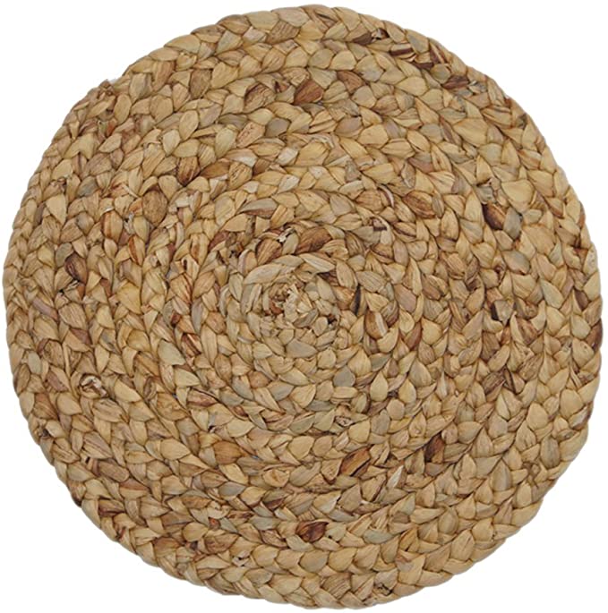Creative Dining Group Water Hyacinth Braided Natural Placemat, 15"
