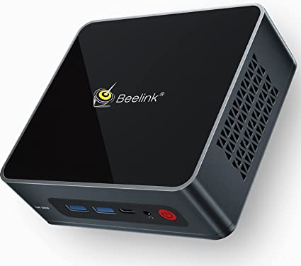 11th Gen 4-core Processors N5095 (Up to 2.9GHz) Beelink U59 Mini PC Windows 10 Pro, 8GB DDR4 256GB M.2 SATA SSD Mini Desktop Computer, Small PC Supports Dual 4K HDMI/ 4 USB3.0/ Type-C/WiFi 5/ BT4.0