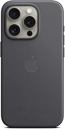 Apple iPhone 15 Pro Feingewebe Case mit MagSafe – Schwarz ​​​​​​​