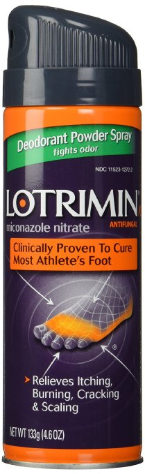 Lotrimin AF Athelete's Foot Antifungal Deodorant Spray Powder, 4.6 oz