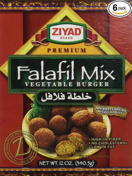 Ziyad Falafil Dry Mix, 12-Oz. (340.5 g), (Pack of 6)