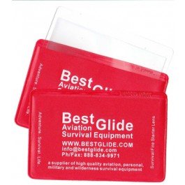 Best Glide ASE Credit Card Size Fresnel Lens Fire Starter and Magnifier Lenses (3 Packs - Red)