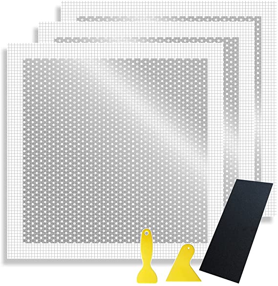 Drywall Repair Patch, Wall Patch Repair Kit, Self Adhesive Wall Fiber Mesh Repair, Large Hole Patch for Drywall, Sheet Rock Patch, Aluminum Metal Sheetrock Ceiling Dry Wall Patch for Drywall Plaster