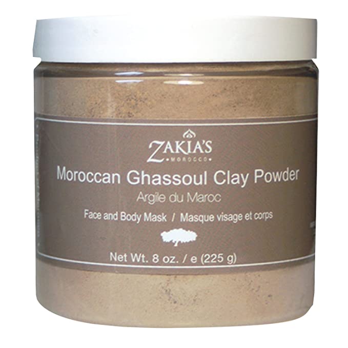 Moroccan Ghassoul Clay Mask 6 Pack (6 x 8 oz Containers)