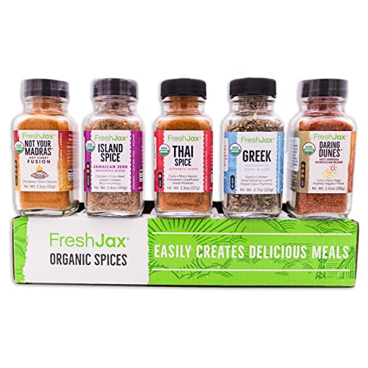 Taste the World Organic Spice Sampler Gift Set: The International Culinary Chef's Seasoning Collection