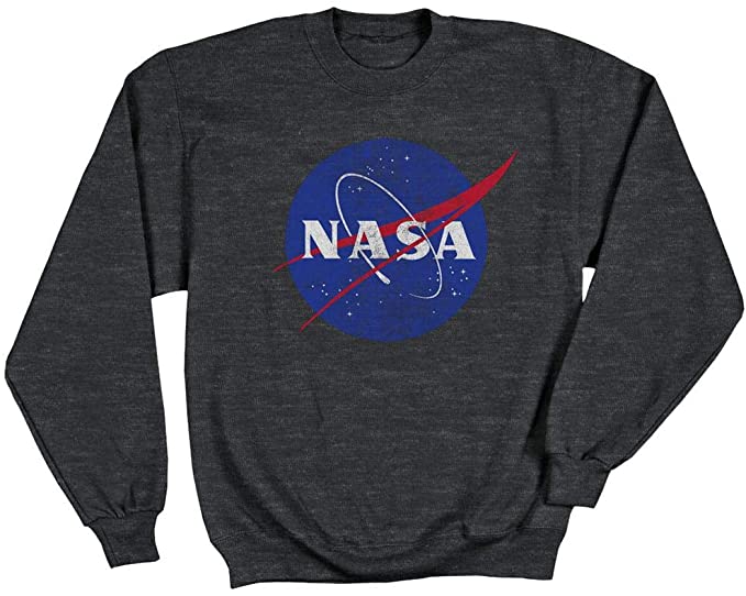 Ripple Junction NASA Distressed Meatball Logo Adult Sweatshirt