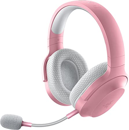 Razer Barracuda X Wireless Multi-Platform Gaming and Mobile Headset (2021 Model): 250g Ergonomic Design - Detachable HyperClear Mic - 20 Hr Battery - Compatible w/PC, PS5, Switch, & Android - Pink