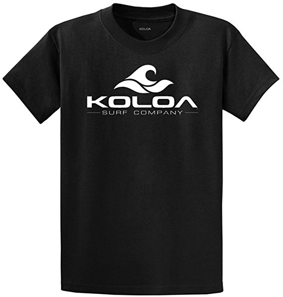 Koloa Surf Co. Wave Logo Cotton T-Shirts in Regular, Big and Tall Sizes