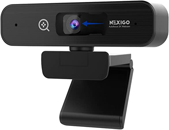 NexiGo 2K Zoomable Webcam with Sony Sensor | AutoFocus | Support 1080P@ 60FPS | 3X Digital Zoom | Dual Microphone & Privacy Cover, for Streaming Online Class, Zoom/Skype/Facetime/Teams