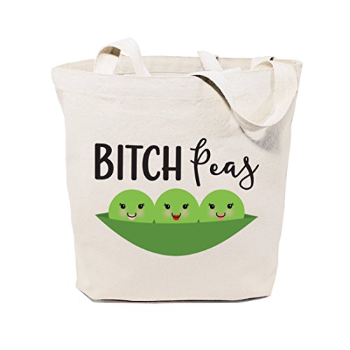 The Cotton & Canvas Co. Food Pun Reusable Grocery Bag and Farmers Market Tote Bag