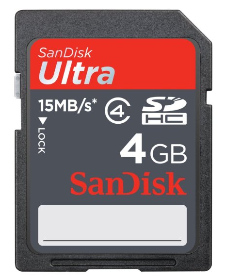 Sandisk Ultra SDHC 4 GB Class 4 Flash Memory Card (SDSDH-4096)