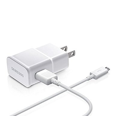 Samsung OEM 2-Amp Rapid charge Adapter with 5-Feet Micro USB Data Sync Charging Cables for Galaxy S2S3S4 ActiveNote 12 - Non-Retail Packaging - White Certified Refurbished