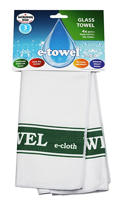 E-Cloth Glass Cleaning Towel, Green