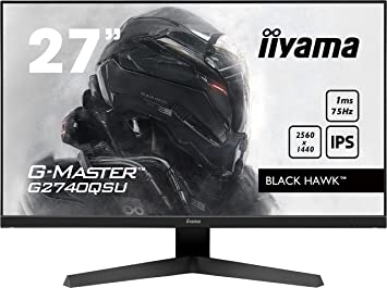 iiyama G-Master Black Hawk 68.6 cm (27") 2560 x 1440 Pixels, W126103732 ((27) 2560 x 1440 Pixels WQXGA LED G-Master Black Hawk, 68.6 cm (27), 2560 x 1440 Pixels, WQXGA, LED, 1)
