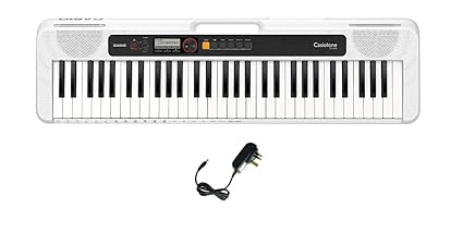 Casio CT-S200 Casiotone 61-Key Portable Keyboard with Piano tones, White