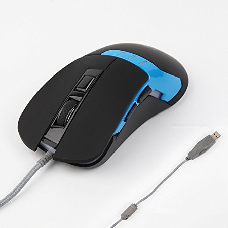 Gaming Mouse,Ergonomic Wired Gaming Mice,Computer Mouse, Wired Mouse 3200 DPI USB PC Gaming Mice 6 Buttons 7 Soothing LED Colors