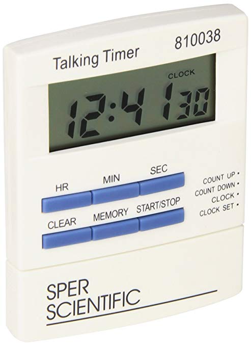 Sper Scientific 810038 Talking Lab Countdown Timer