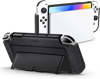 Spigen Thin Fit Coque Compatible avec Nintendo Switch OLED - Noir