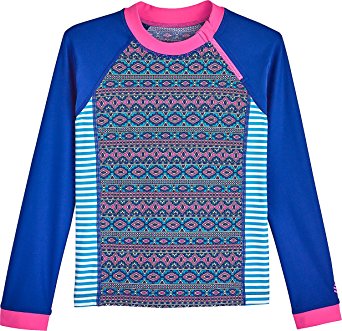 Coolibar UPF 50  Girls' Zippy Rash Guard - Sun Protective