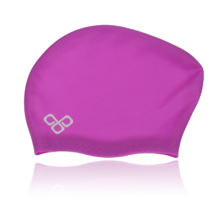 Fully Waterproof Long Hair Swim Cap That Keeps Hair Dry for Dreadlocks Women Ladies - 100 Soft Silicone Material - Lifetime Warranty