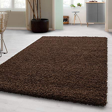 SMALL - EXTRA LARGE SIZE THICK MODERN PLAIN NON SHED SOFT SHAGGY RUGS CARPETS RECTANGLE & ROUND CARPETS COLORS ANTHRACITE BEIGE BROWN CREAM GREEN GREY LIGHTGREY PURPLE RED TERRA NAVY RUGS, Size:300x400 cm, Color:Anthracite
