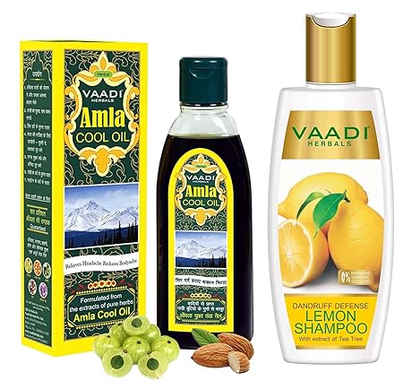 Amla Oil 6.76 Ounces and Lemon Shampoo 11.8 Ounces