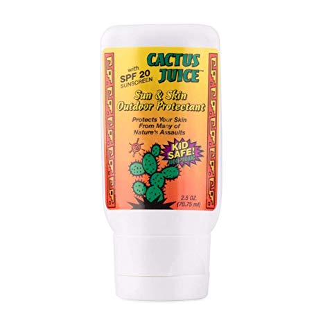 Cactus Juice, 2.5oz, 20 SPF Sunscreen/Repellent