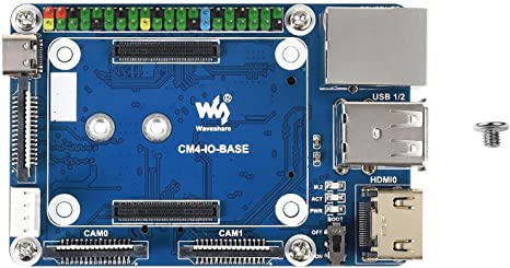 Waveshare Mini Base Board Designed for Raspberry Pi Compute Module 4 Powerful Functions in A Small Sized Body Suitable for Evaluating The Raspberry Pi CM4 Or Being Integrated Into End Products