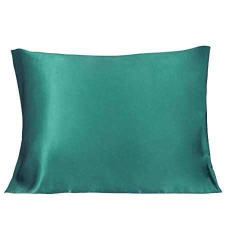LULUSILK Mulberry Silk Pillowcase for Hair and Skin, 19 Momme Anti Wrinkle Silk Pillow Case Cover with Hidden Zipper, Royal Blue, Standard Size, Pack of 1