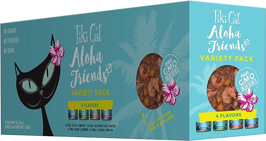Tiki Pet Foods Cat Aloha Variety Pet Food (12 Pack), 3 oz