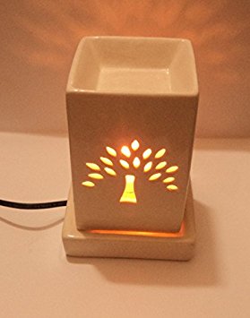 Micro 100 Tools Pure Source India Electric Aroma Burner square Shape with 10 ML Aroma Oil Lemon Grass Good Quality
