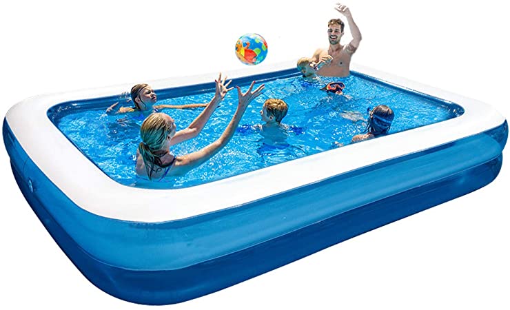Lovinouse Inflatable Swimming Pools, 103 x 69 x 20 Inch, Family Lounge Kiddle Swim Center for Kids, Adults, Babies, Toddlers, Outdoor, Garden, Backyard