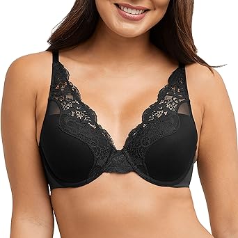 Bali Women's One Smooth U Lace Underwire, Comfort Stretch Full-Coverage Convertible Bra