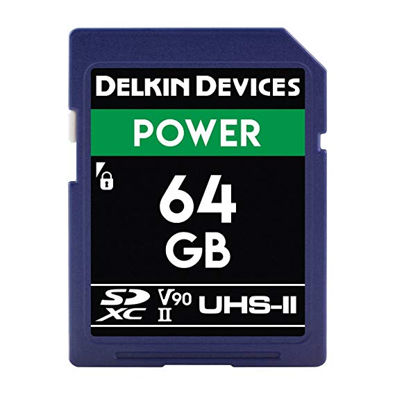 Delkin DDSDG200064G Devices 64GB Power SDXC UHS-II (U3/V90) Memory Card