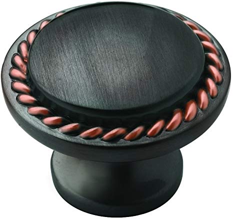 Allison Value 1-1/4 in (32 mm) Oil-Rubbed Bronze Cabinet Knob - 25 Pack