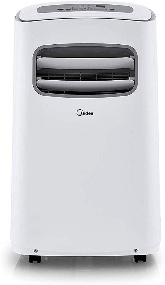 MIDEA MAP08S1BWT Portable Air Conditioner Wifi 8,000 BTU ALEXA enabled (Cooling, Dehumidifier and Fan) for Rooms up to 100 Sq, ft. with Remote Control, White