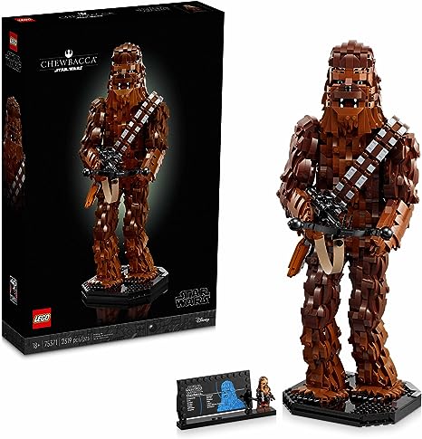 LEGO Star Wars Chewbacca 75371 Buildable Star Wars Collectible for Adults, This Build and Display Chewbacca Collectible is a Fun Star Wars Gift for Teens, Adults or Any Star Wars Original Trilogy Fan