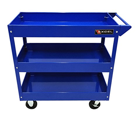 Excel TC301A-Blue 29-Inch Steel Tool Cart, Blue