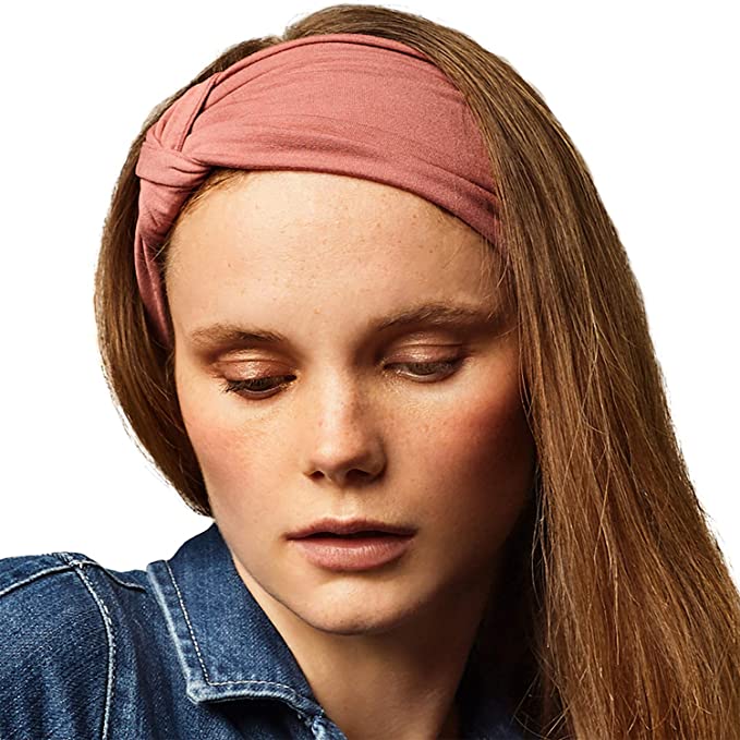 BLOM Original Headbands for Women. Multi Style Design for Yoga Fashion Workout Gym Running Athletic Travel. Wear Wide Turban Thick Knotted. Comfort Stretch Versatility. Ethically Made in Bali.