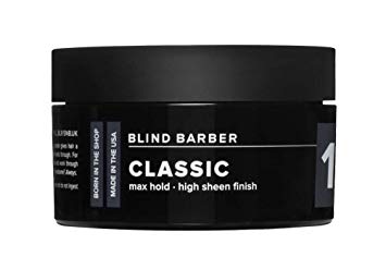 Blind Barber 101 Proof Classic Pomade - Strong Hold High Sheen Finish Hair Pomade for Men, Water Based Pomade with Hops & Tonka Bean (2.5oz / 70g)